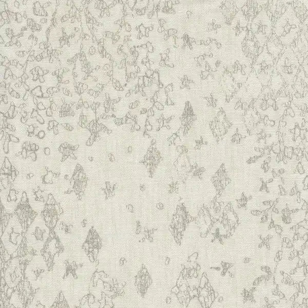 Porch & Den Lyric Swoop Arm Cream/ Gray Vintage Stencil Accent Chair