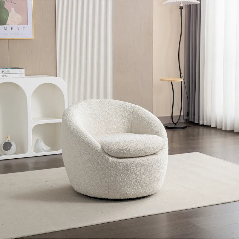 Poltrona a pozzetto girevole moderna Winnie di Roundhill Furniture