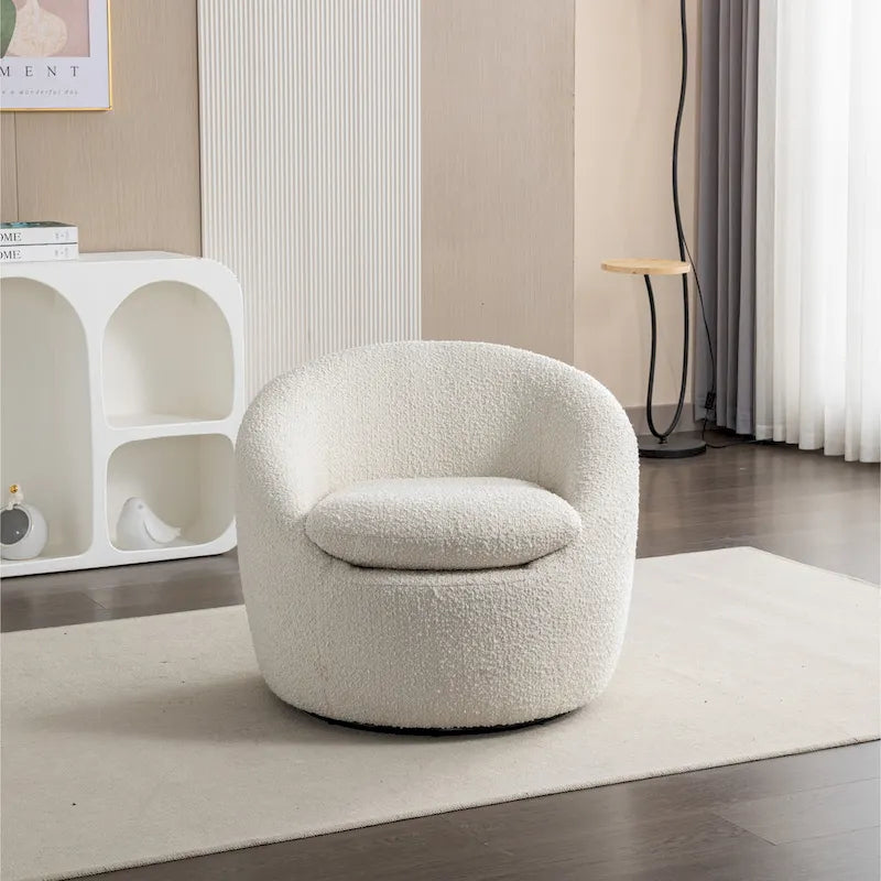 Poltrona a pozzetto girevole moderna Winnie di Roundhill Furniture
