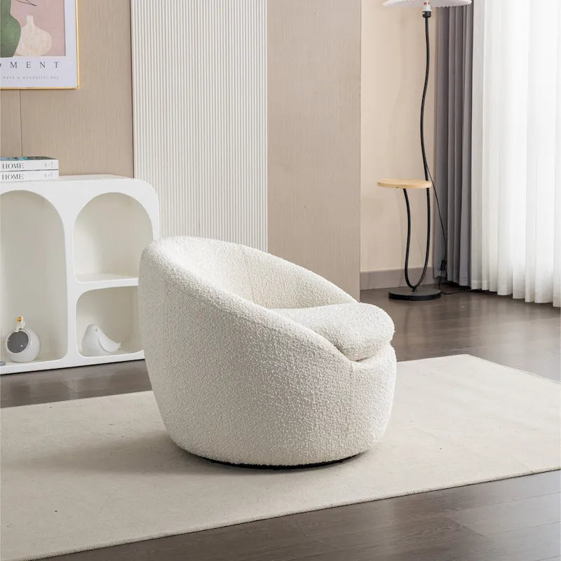 Poltrona a pozzetto girevole moderna Winnie di Roundhill Furniture