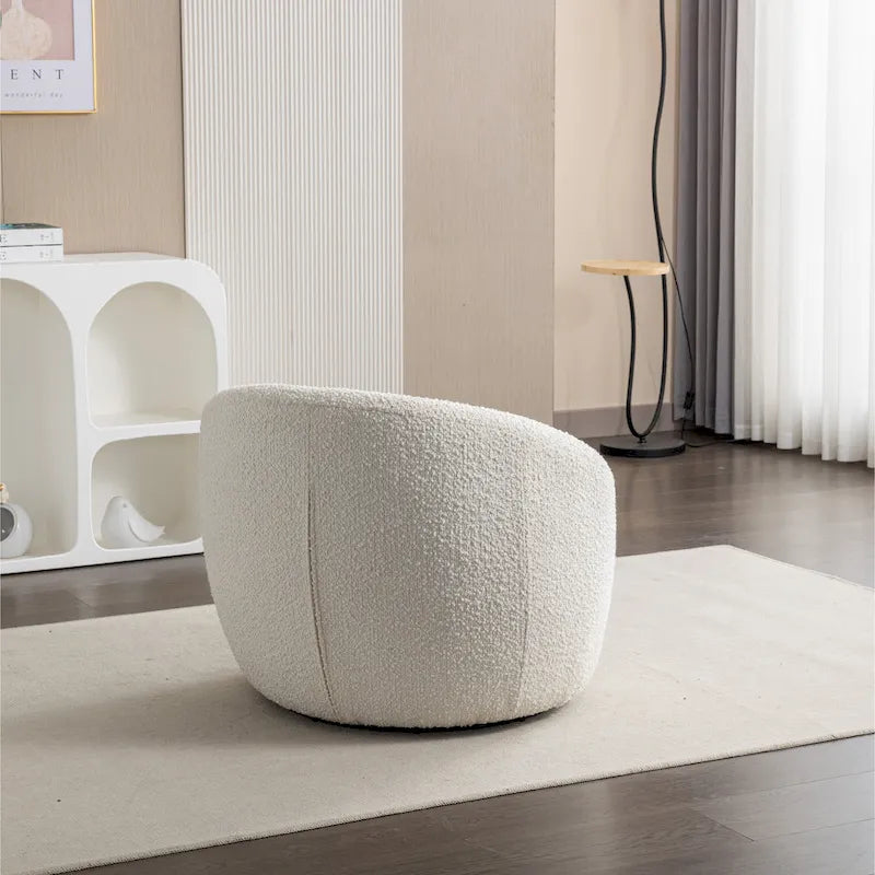 Poltrona a pozzetto girevole moderna Winnie di Roundhill Furniture