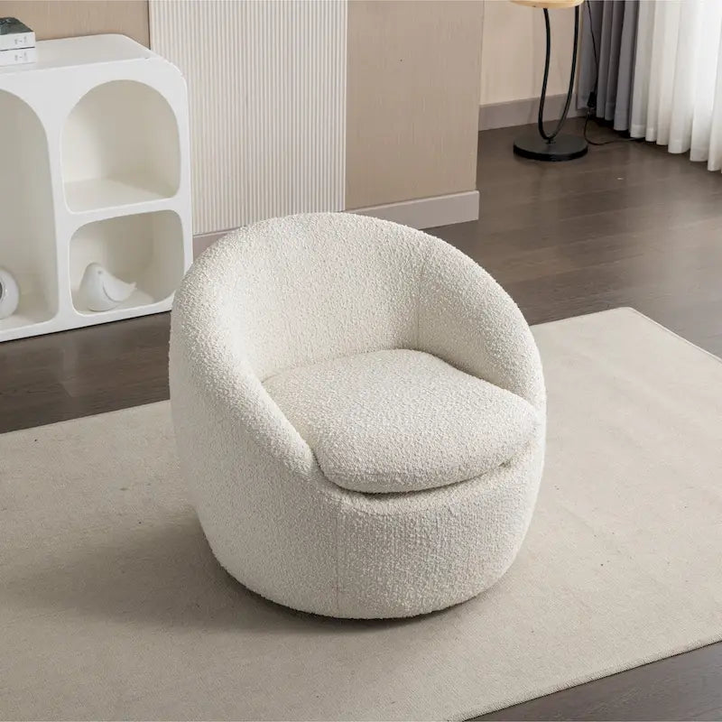 Poltrona a pozzetto girevole moderna Winnie di Roundhill Furniture