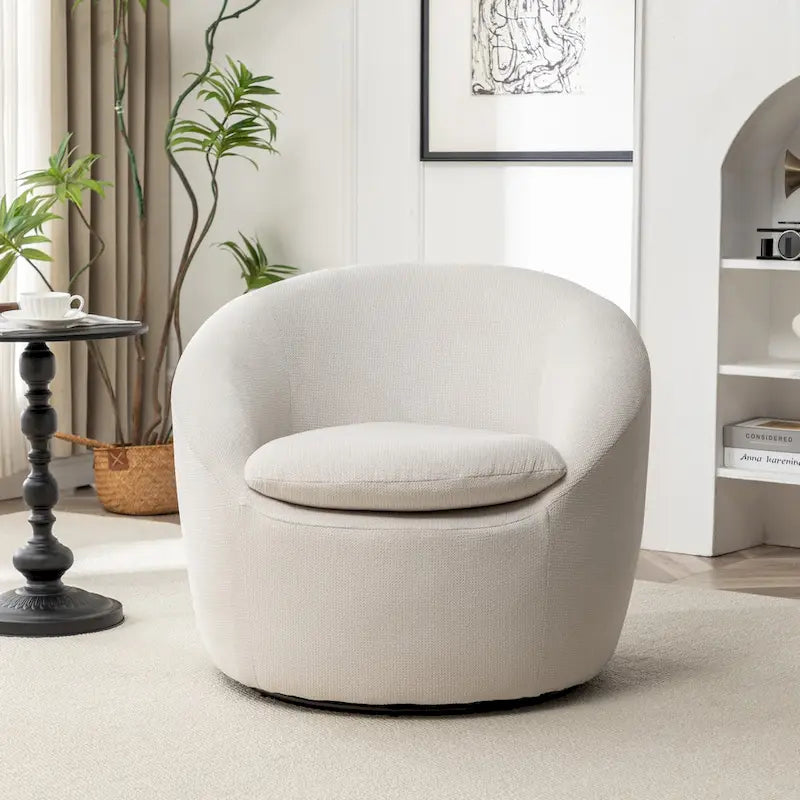 Poltrona a pozzetto girevole moderna Winnie di Roundhill Furniture