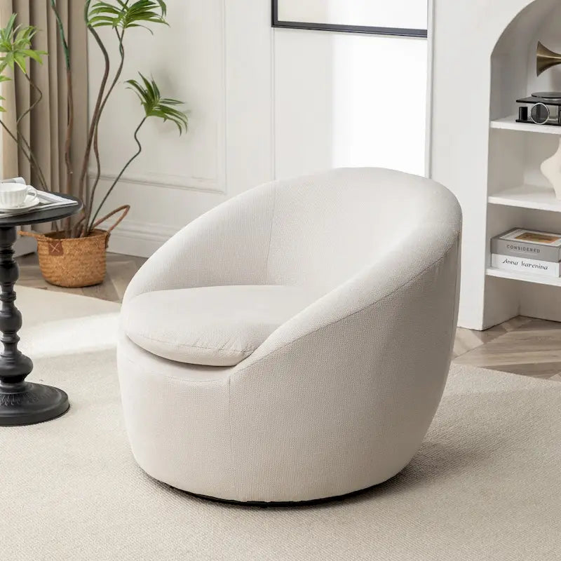 Poltrona a pozzetto girevole moderna Winnie di Roundhill Furniture
