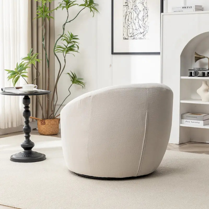 Poltrona a pozzetto girevole moderna Winnie di Roundhill Furniture