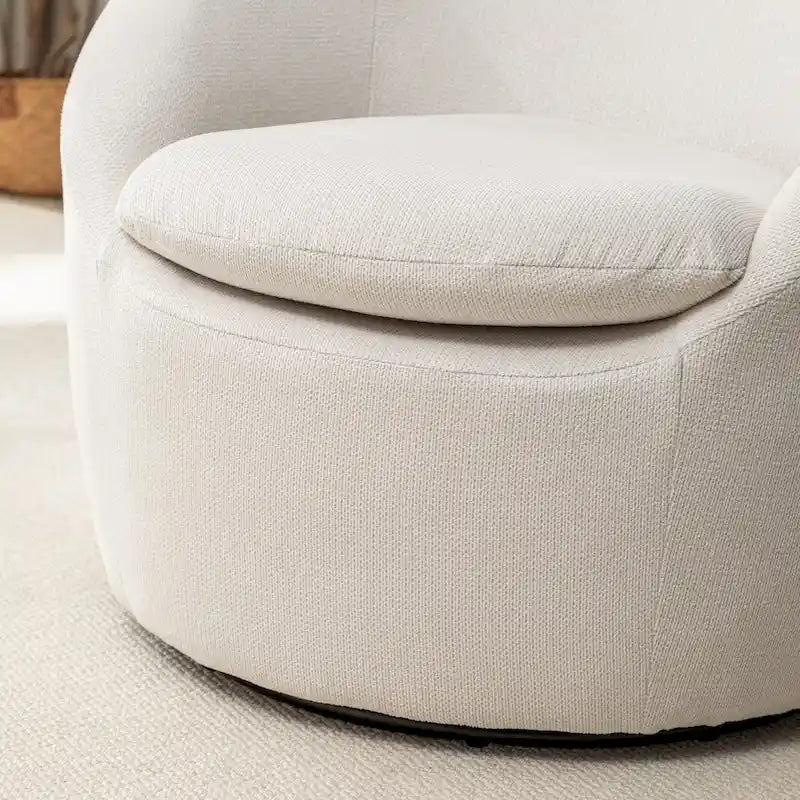 Poltrona a pozzetto girevole moderna Winnie di Roundhill Furniture