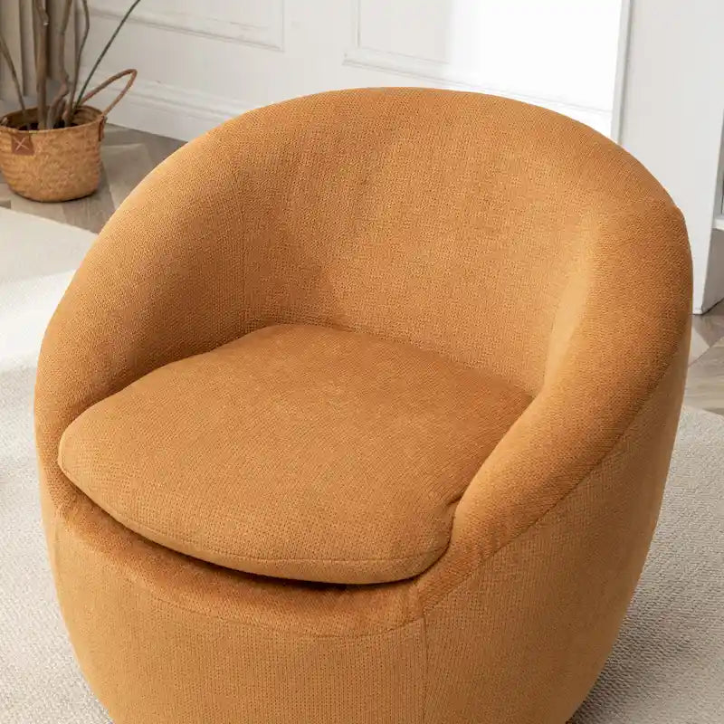 Poltrona a pozzetto girevole moderna Winnie di Roundhill Furniture