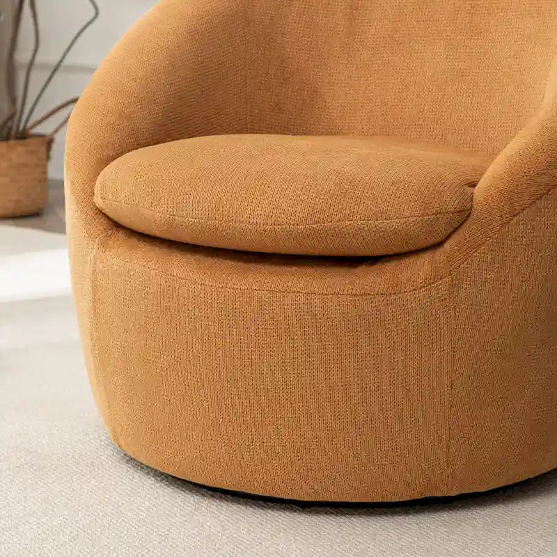 Poltrona a pozzetto girevole moderna Winnie di Roundhill Furniture