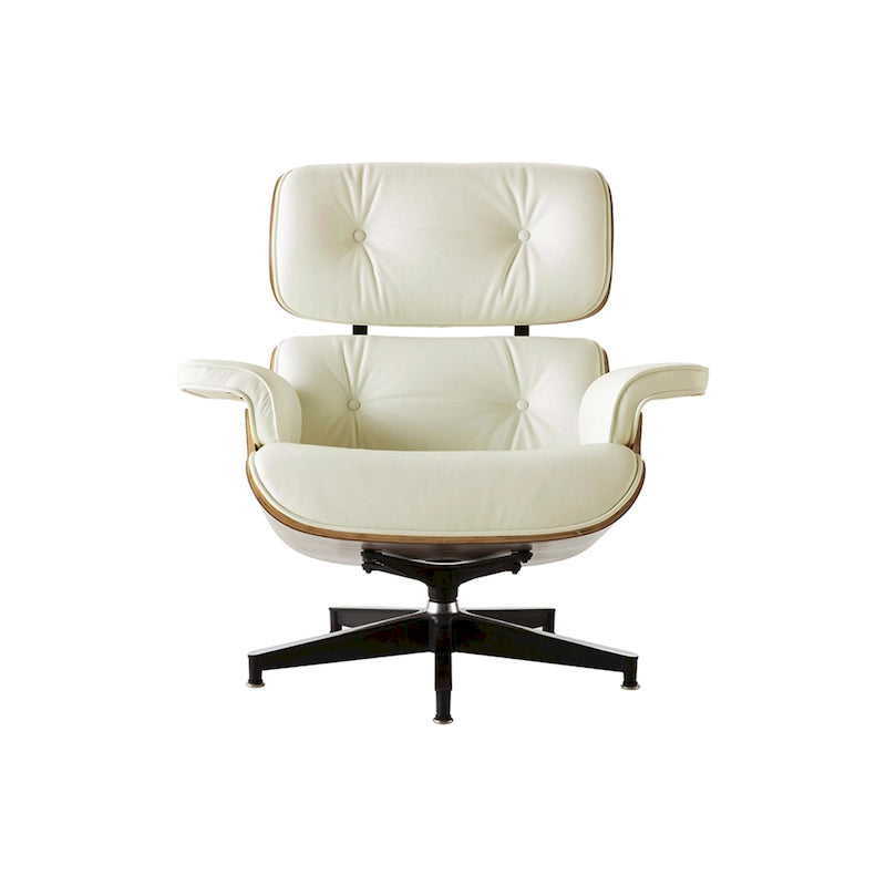 Sillón reclinable de cuero de estilo moderno de mediados de siglo
