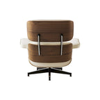 Ledersessel im modernen Mid-Century-Stil, Relaxsessel mit Liegefunktion
