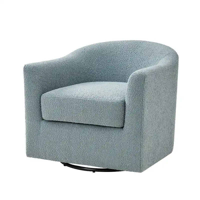Rita moderne ergonomische draaibare kuipstoel met bouclébekleding van HULALA HOME