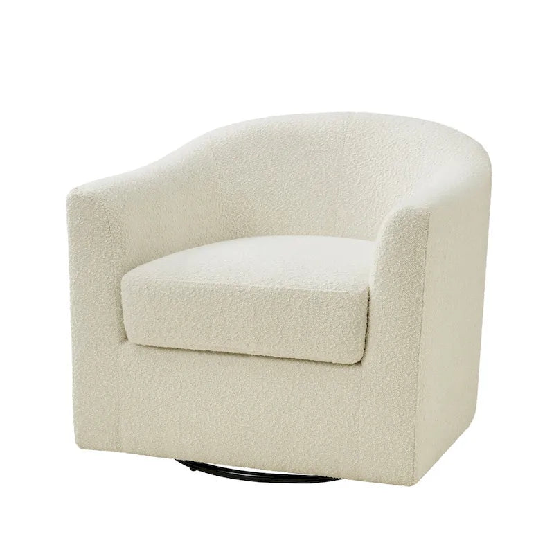 Rita moderne ergonomische draaibare kuipstoel met bouclébekleding van HULALA HOME