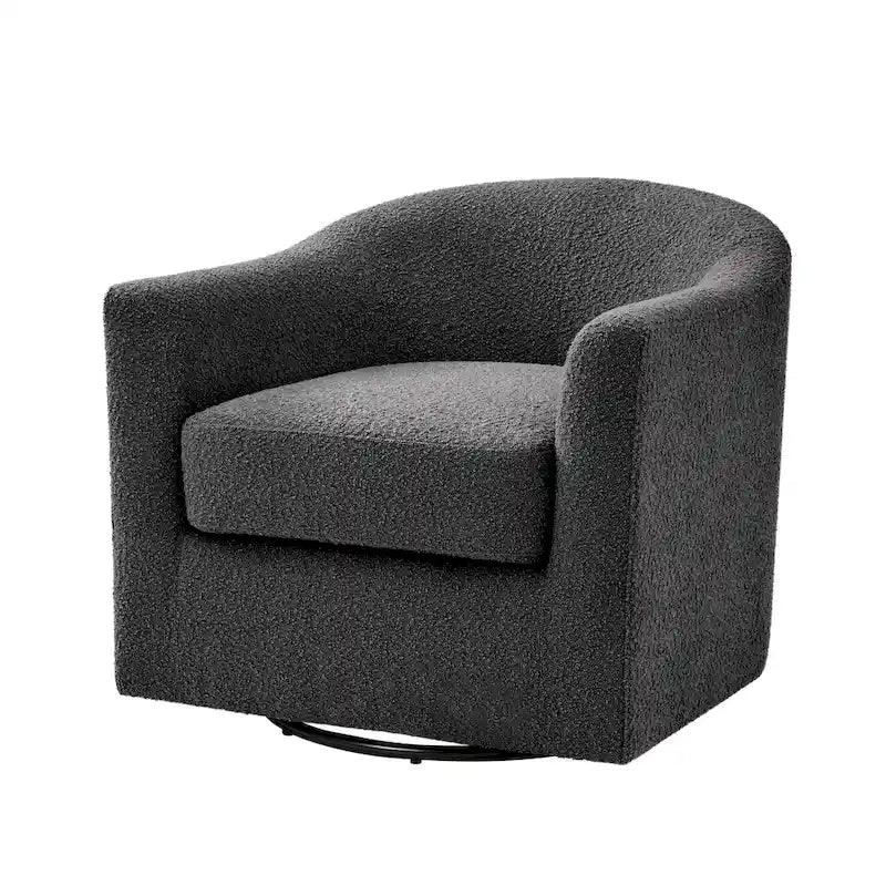 Rita moderne ergonomische draaibare kuipstoel met bouclébekleding van HULALA HOME