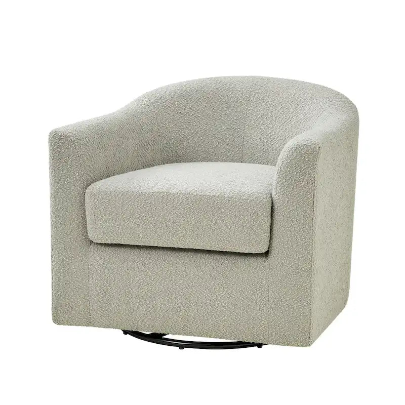 Rita moderne ergonomische draaibare kuipstoel met bouclébekleding van HULALA HOME