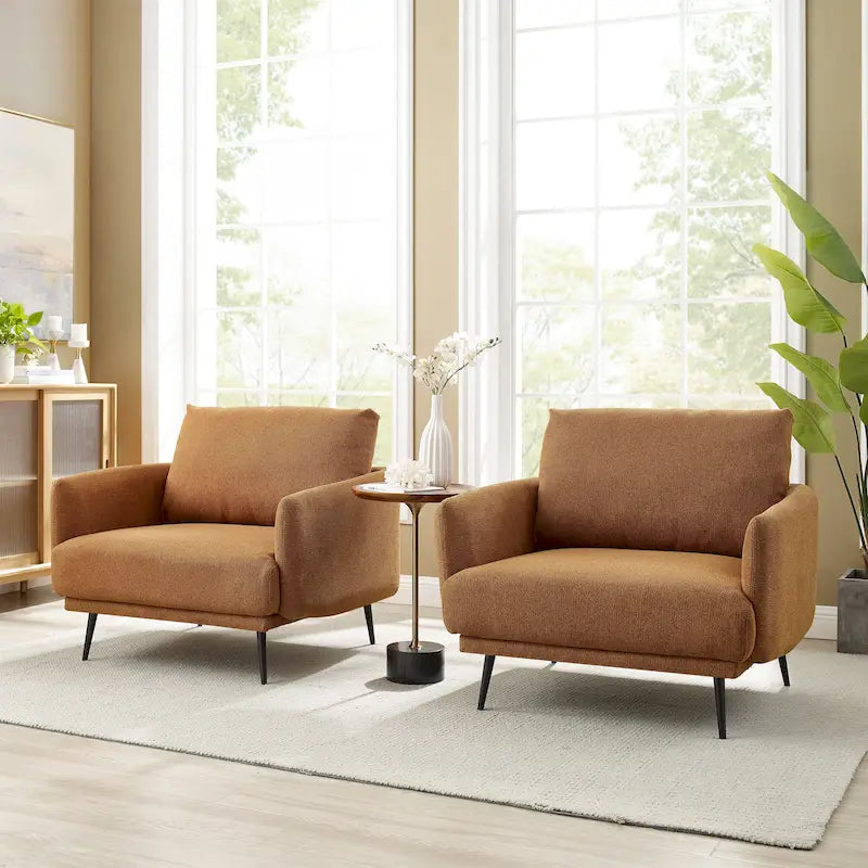 Sillón extragrande Karaka de 37.5W, sofá de descanso y silla decorativa (juego de 2)