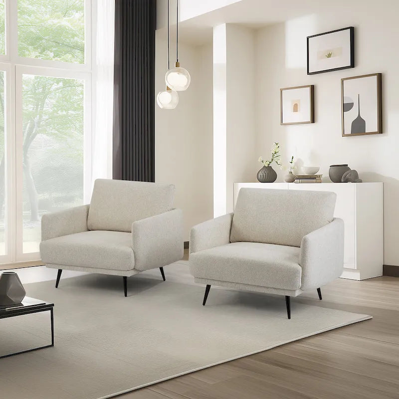 Karaka 37.5W Oversized Armchair Leisure Sofa Accent Chair (Set of 2)