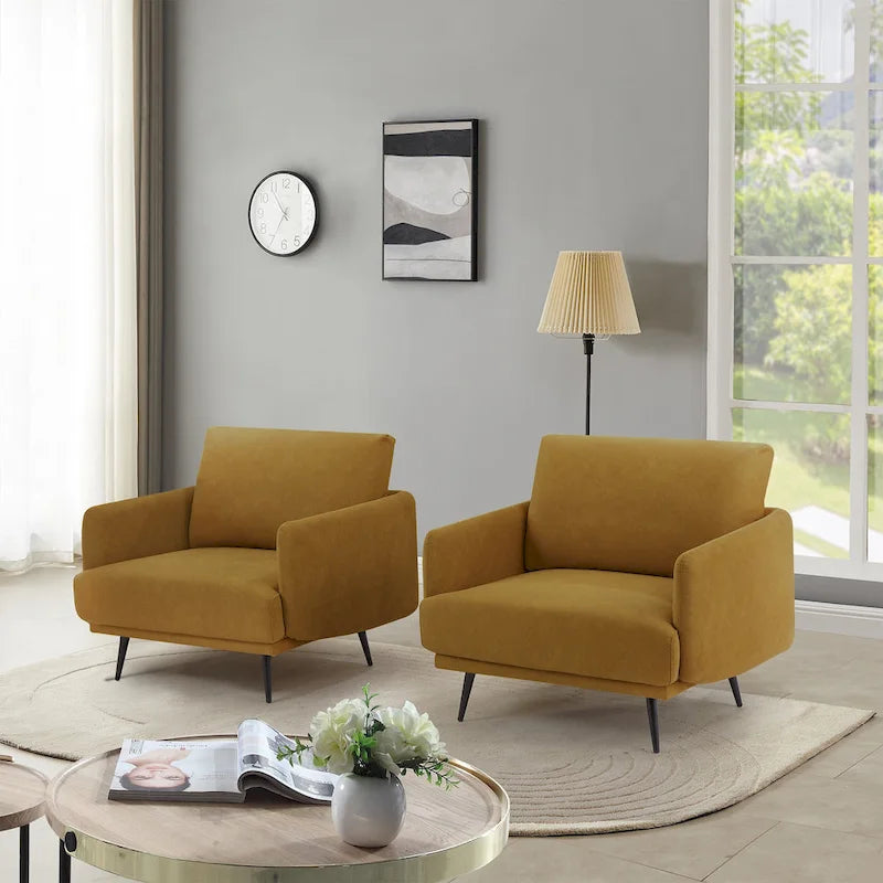 Karaka 37.5W Oversized Armchair Leisure Sofa Accent Chair (Set of 2)