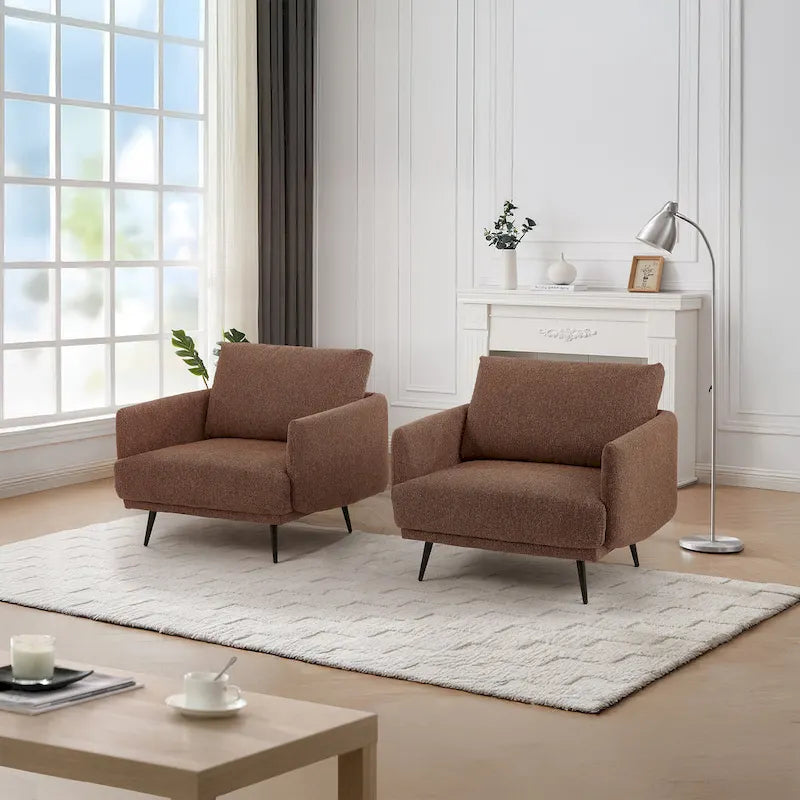 Karaka 37.5W Oversized Armchair Leisure Sofa Accent Chair (Set of 2)