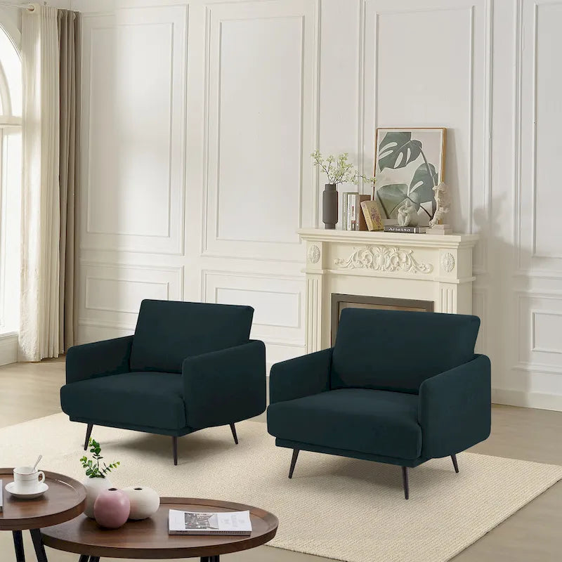 Karaka 37.5W Oversized Armchair Leisure Sofa Accent Chair (Set of 2)