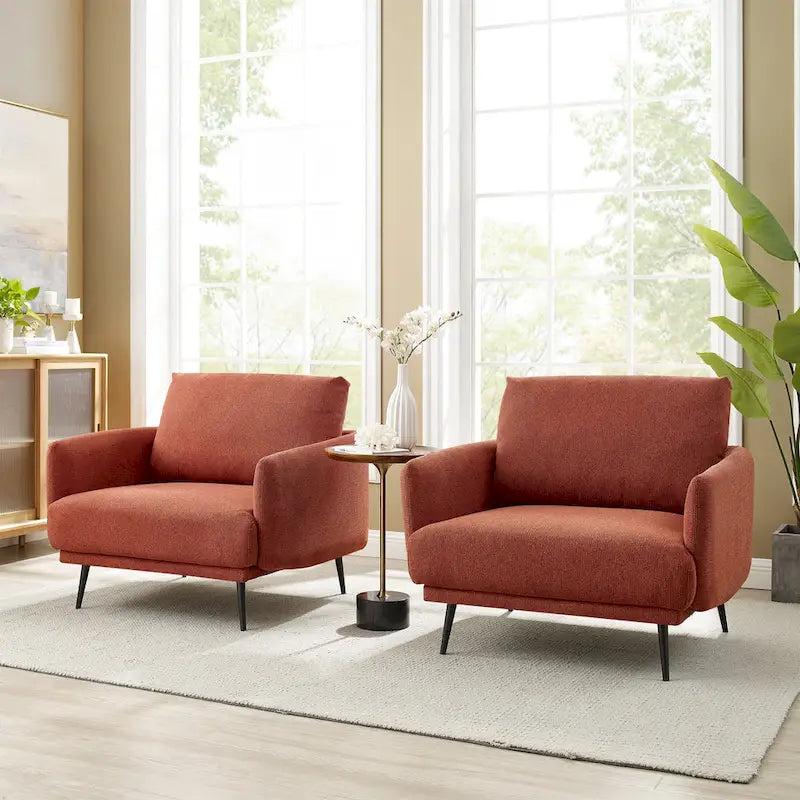 Karaka 37.5W Oversized Armchair Leisure Sofa Accent Chair (Set of 2)
