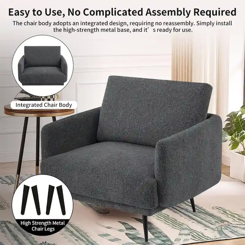 Karaka 37.5W Oversized Armchair Leisure Sofa Accent Chair (Set of 2)