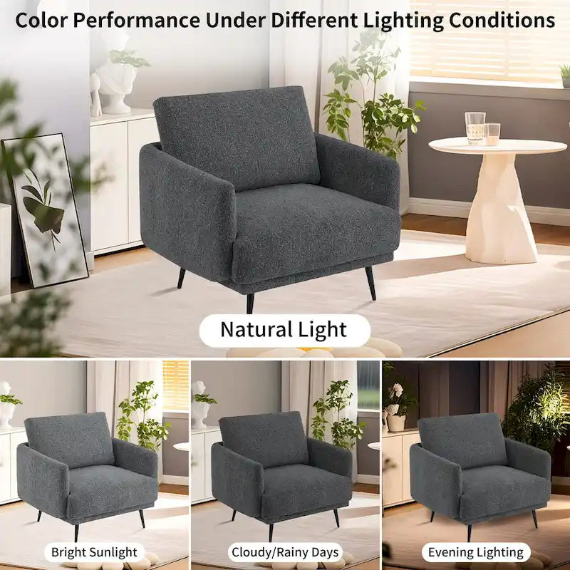 Karaka 37.5W Oversized Armchair Leisure Sofa Accent Chair (Set of 2)