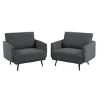 Karaka 37.5W Oversized Armchair Leisure Sofa Accent Chair (Set of 2)