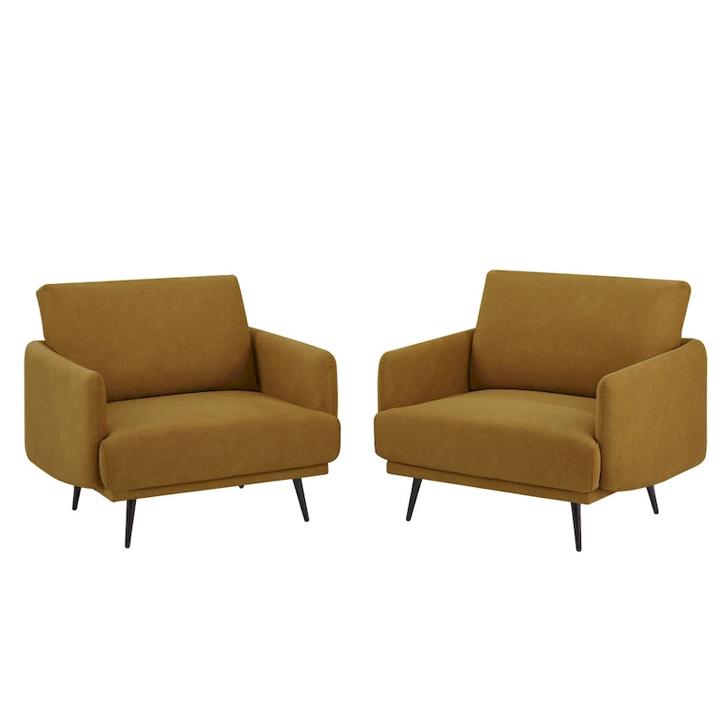 Karaka 37.5W Oversized Armchair Leisure Sofa Accent Chair (Set of 2)