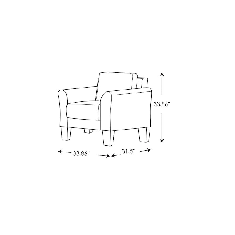 iLounge Waverly Microfiber Chair