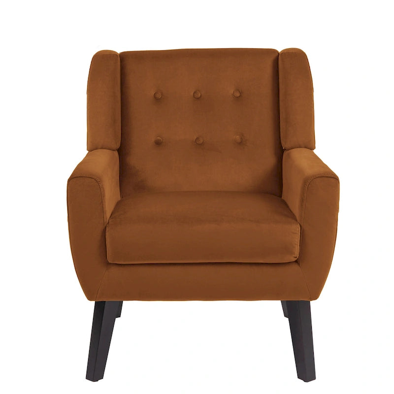 2 Set Modern Accent Chair Velvet Armchair