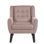 2 Set Modern Accent Chair Velvet Armchair