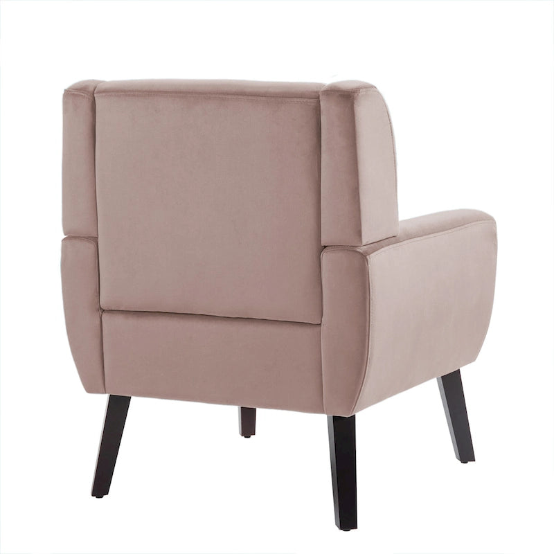 2 Set Modern Accent Chair Velvet Armchair