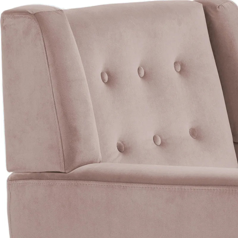 2 Set Modern Accent Chair Velvet Armchair