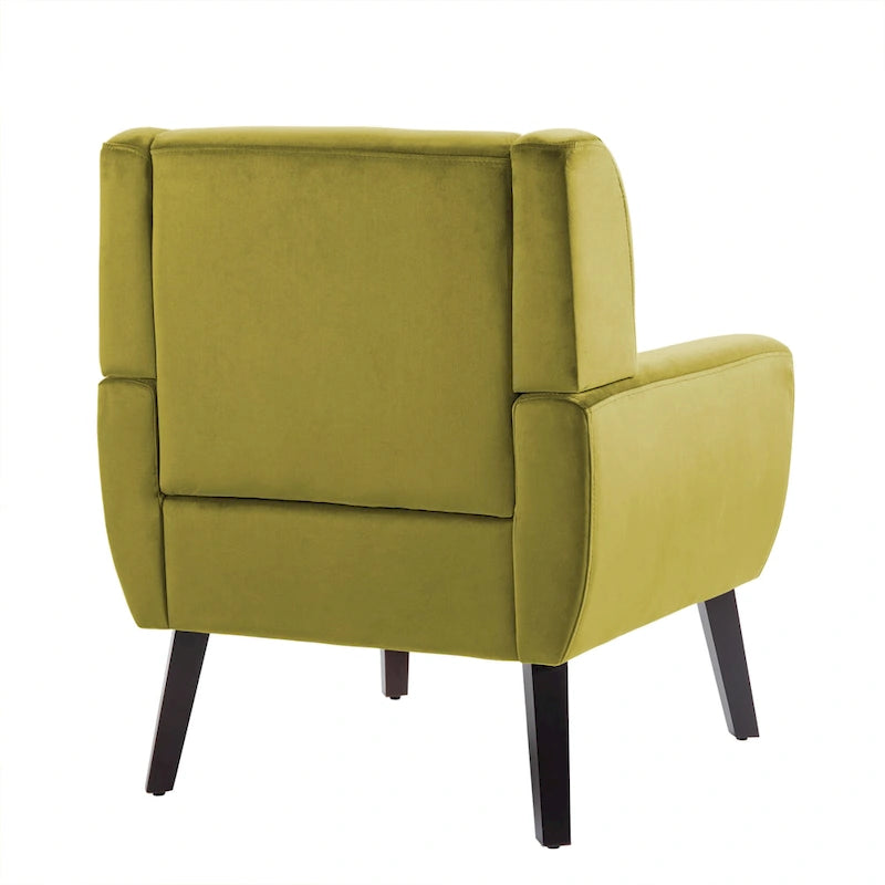 2 Set Modern Accent Chair Velvet Armchair