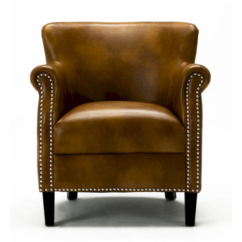 Hendrick Faux Leather Club Chair by Greyson Living