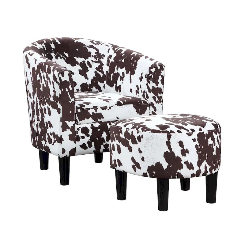 Convenience Concepts Take a Seat Churchill Accent Chair with Ottoman