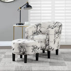 Convenience Concepts Take a Seat Churchill Accent Chair with Ottoman