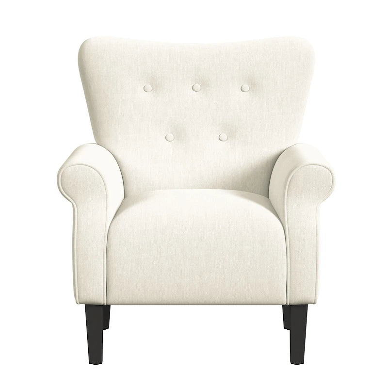 Sillón decorativo con brazos enrollados HomePop
