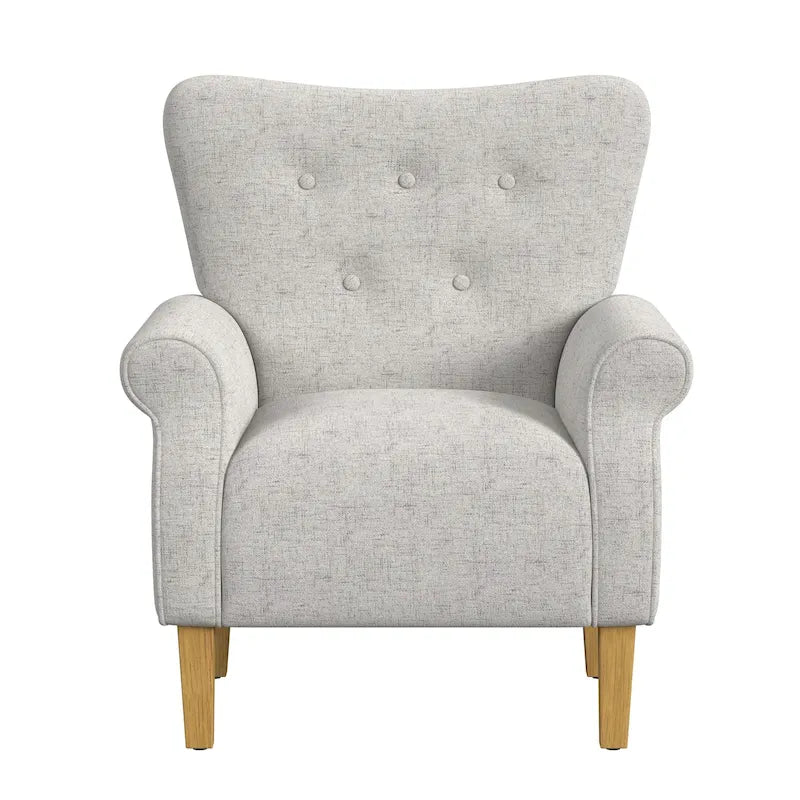 Sillón decorativo con brazos enrollados HomePop
