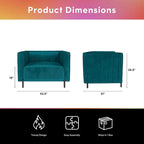 CosmoLiving Blair Upholstered Accent Chair and a Half