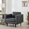 Premium Cowhide Leather Chair With High Density Cushions and Large Seating Space