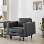 Premium Cowhide Leather Chair With High Density Cushions and Large Seating Space