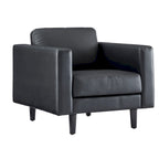 Premium Cowhide Leather Chair With High Density Cushions and Large Seating Space