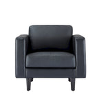 Premium Cowhide Leather Chair With High Density Cushions and Large Seating Space