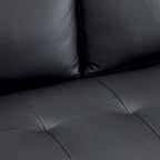 Premium Cowhide Leather Chair With High Density Cushions and Large Seating Space