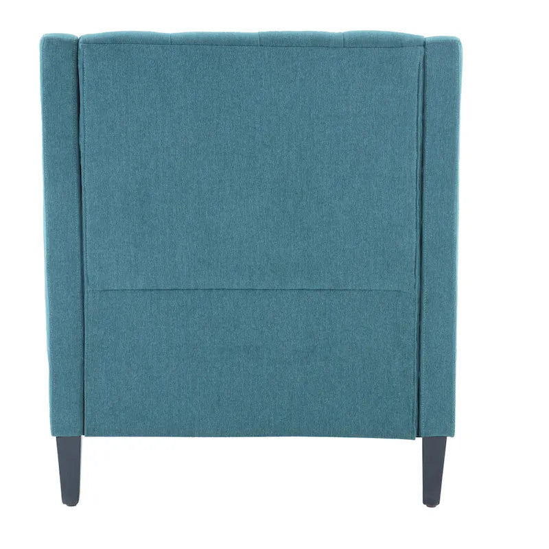 HUIMO Arm Chair Comfy Club Chair with Ottoman and Pillow