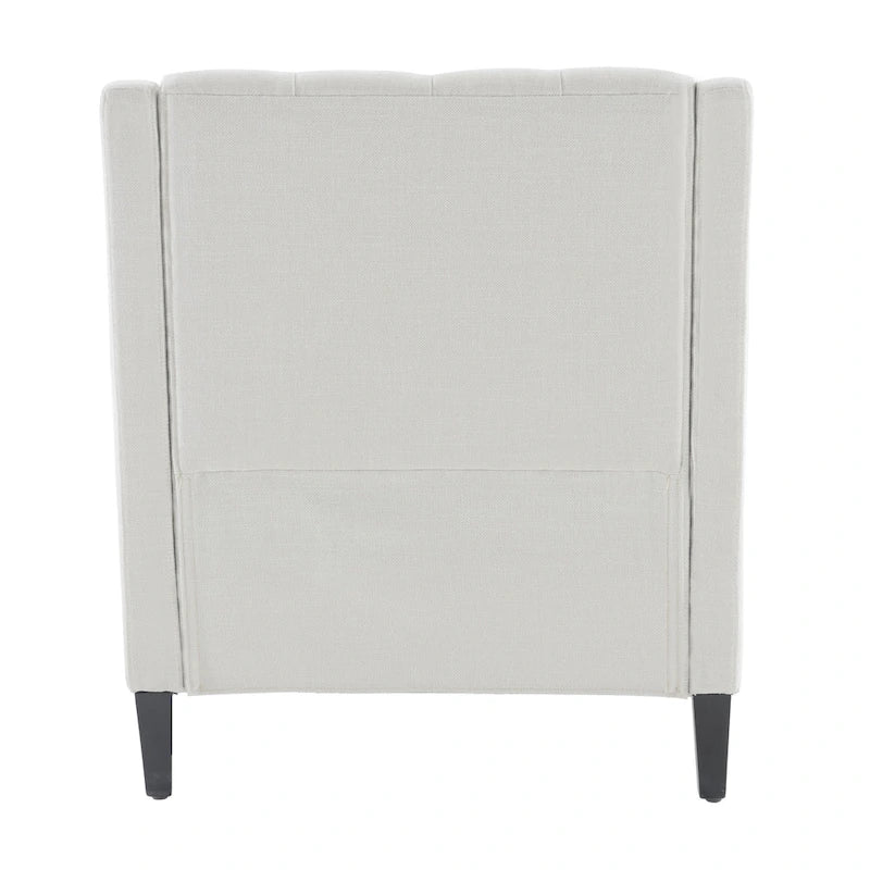 HUIMO Arm Chair Comfy Club Chair with Ottoman and Pillow