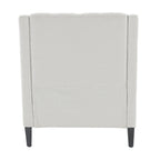 HUIMO Arm Chair Comfy Club Chair with Ottoman and Pillow