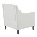 HUIMO Arm Chair Comfy Club Chair with Ottoman and Pillow
