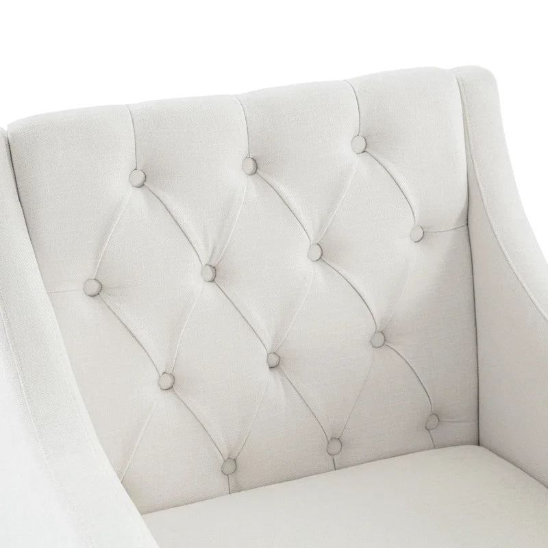 HUIMO Arm Chair Comfy Club Chair with Ottoman and Pillow